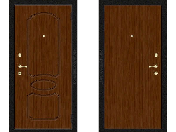 Входная дверь с МДФ в шпоне МДШ-15