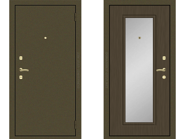 Входная дверь с зеркалом ЗР-8
