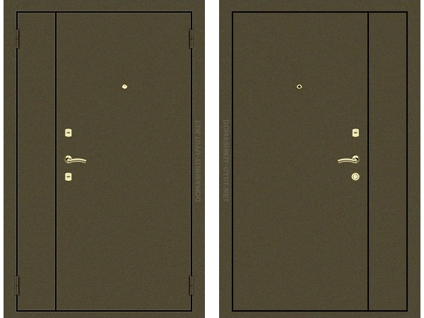 Двухстворчатая металлическая дверь ДТ-8